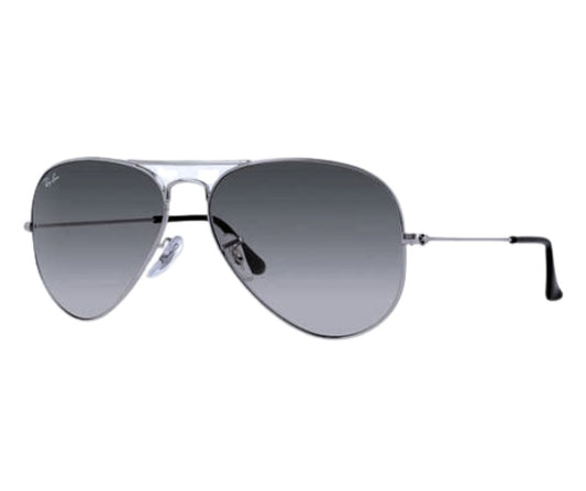Aviador plateado gris degradé