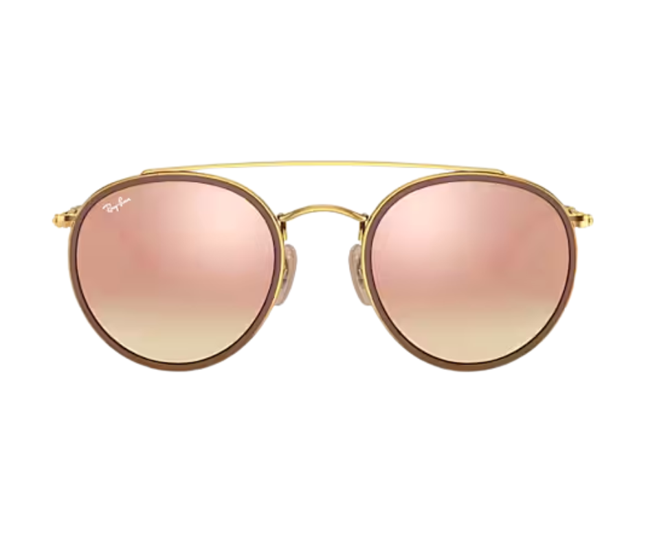 Ray-Ban RB3647N 001/70 – Dorado / Rosa Degradé Espejado