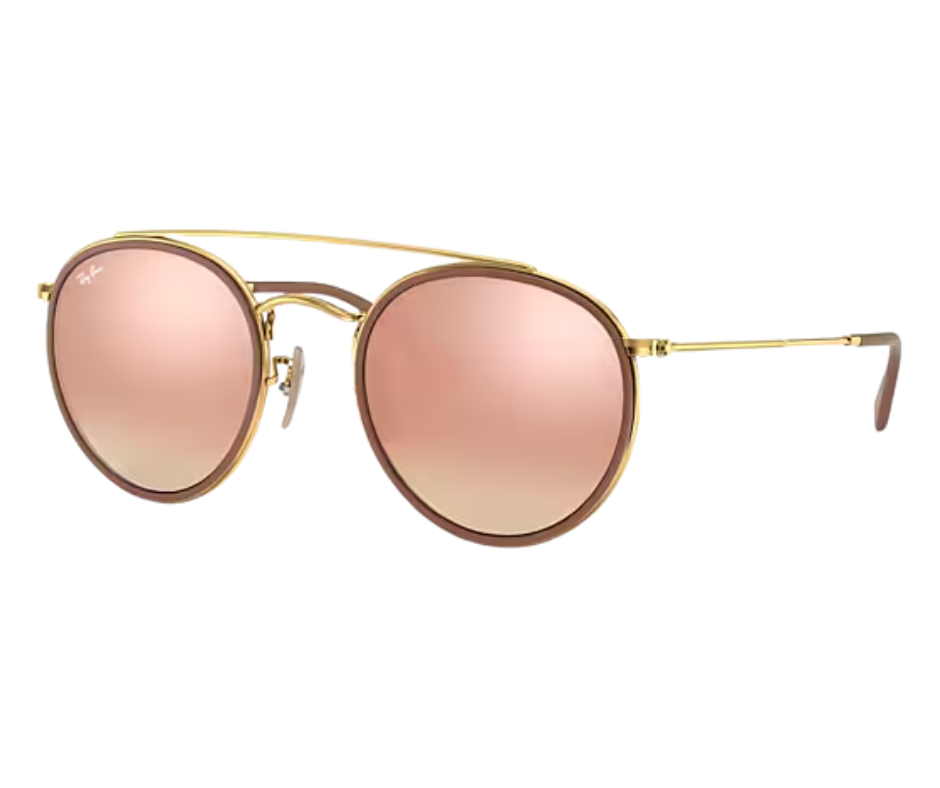 Ray-Ban RB3647N 001/70 – Dorado / Rosa Degradé Espejado