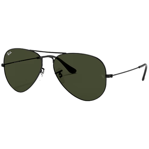 Ray-Ban Aviator Clásico RB3025  – Negro / Verde