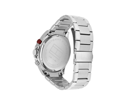 Tommy Hilfiger Cronógrafo Deportivo Azul y Plata (1791228)