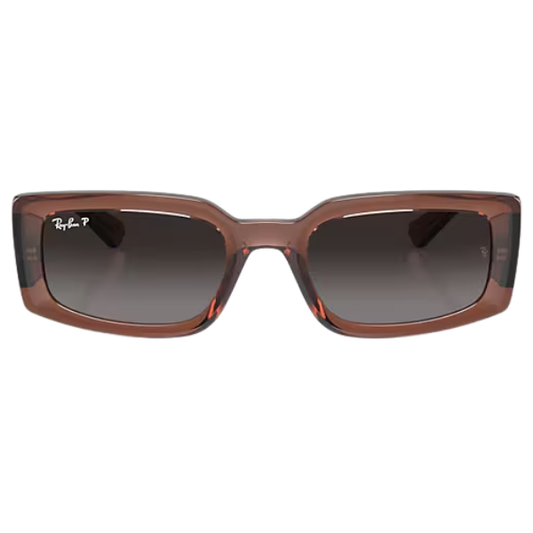 Ray-Ban Kiliane Bio-Based RB4395 6678/T3 – Marrón Transparente/Gris Degradé