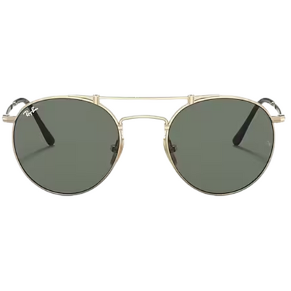 Ray-Ban Round Double Bridge RB3647 – Dorado / Verde Clásico