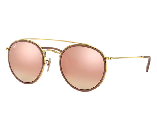 Ray-Ban RB3647N 001/70 – Dorado / Rosa Degradé Espejado